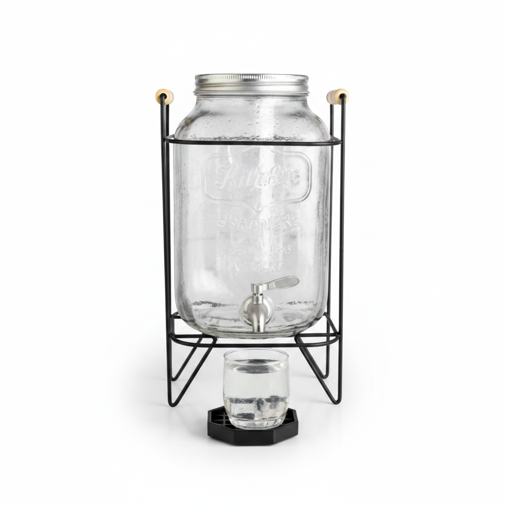 Dispensador de Bebidas con Base de Metal