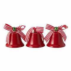 Juego de campanas rojas X3