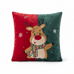 Funda de Cojin Navidad de Reno