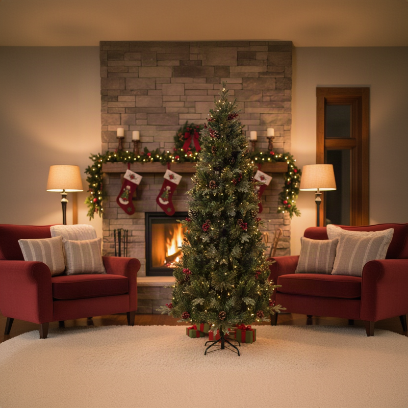 Arbol Navideño Decorado Pequeño