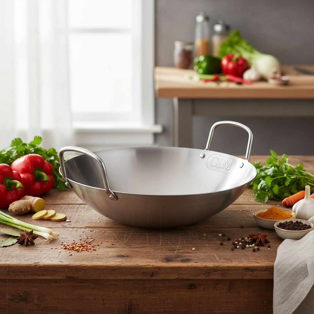 Wok de Acero Inoxidable 47cm