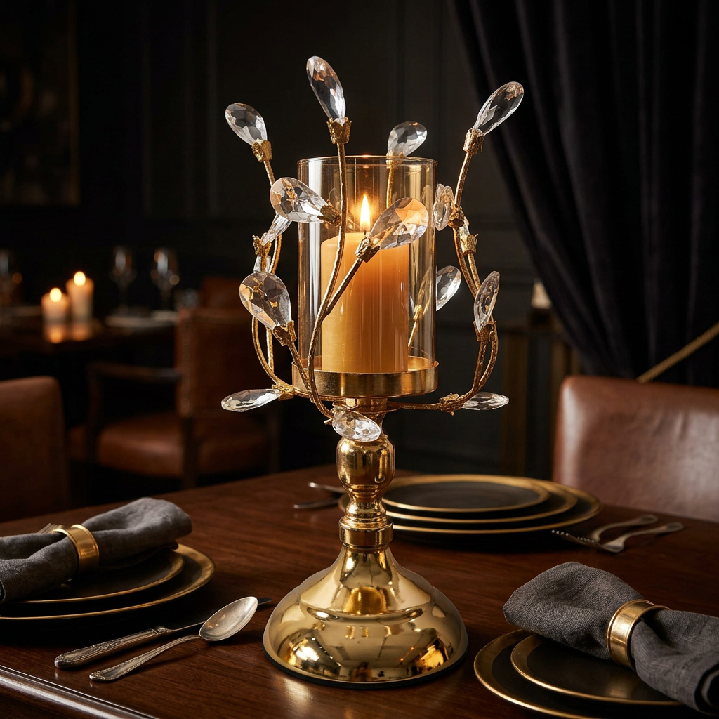 Candelabro Ornamental de Estilo Barroco Mediano