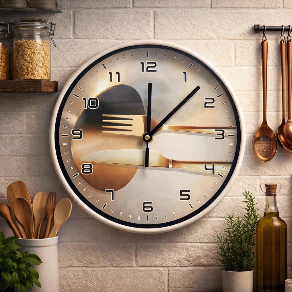 Reloj de Pared Decorativo Diseño Cubiertos