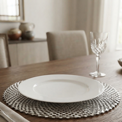 Individual Redondo Plateado