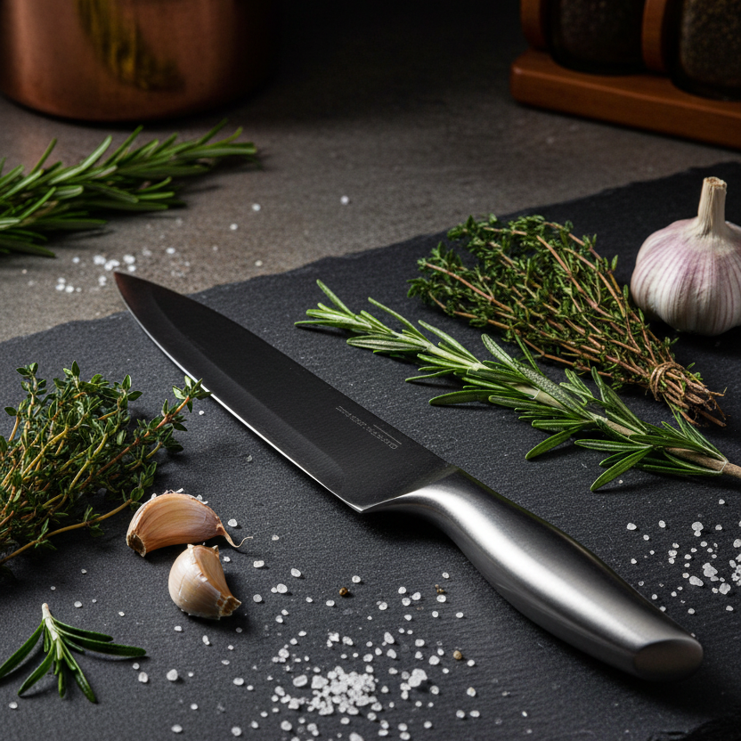 Cuchillo Mediano Color Plateado