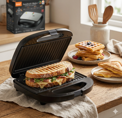 Sandwichera 3en1 Con Parrilla Removible