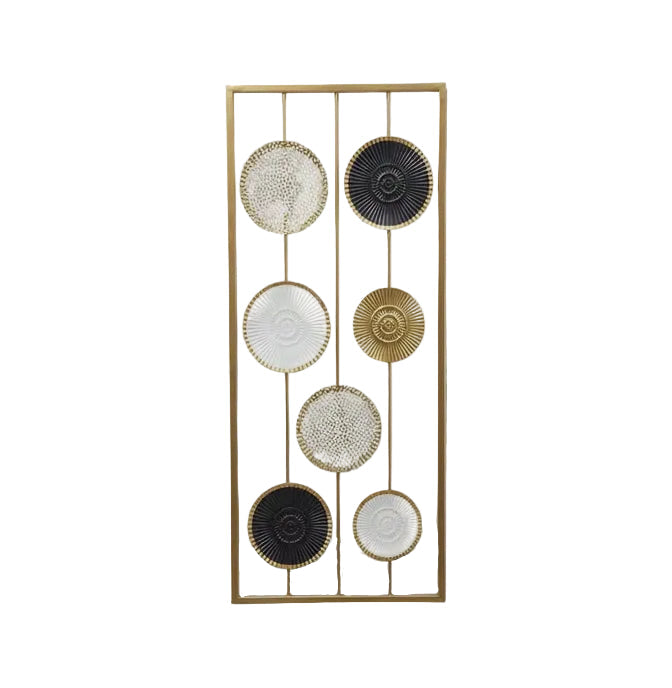 Cuadro Decorativo Circles Gold & Monochrome 70x35cm