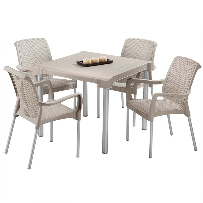 Juego Comedor Rimax Shia Taupe