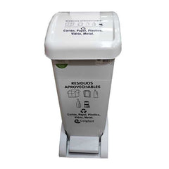 Papelera Rectangular De Pedal 30L Colplast