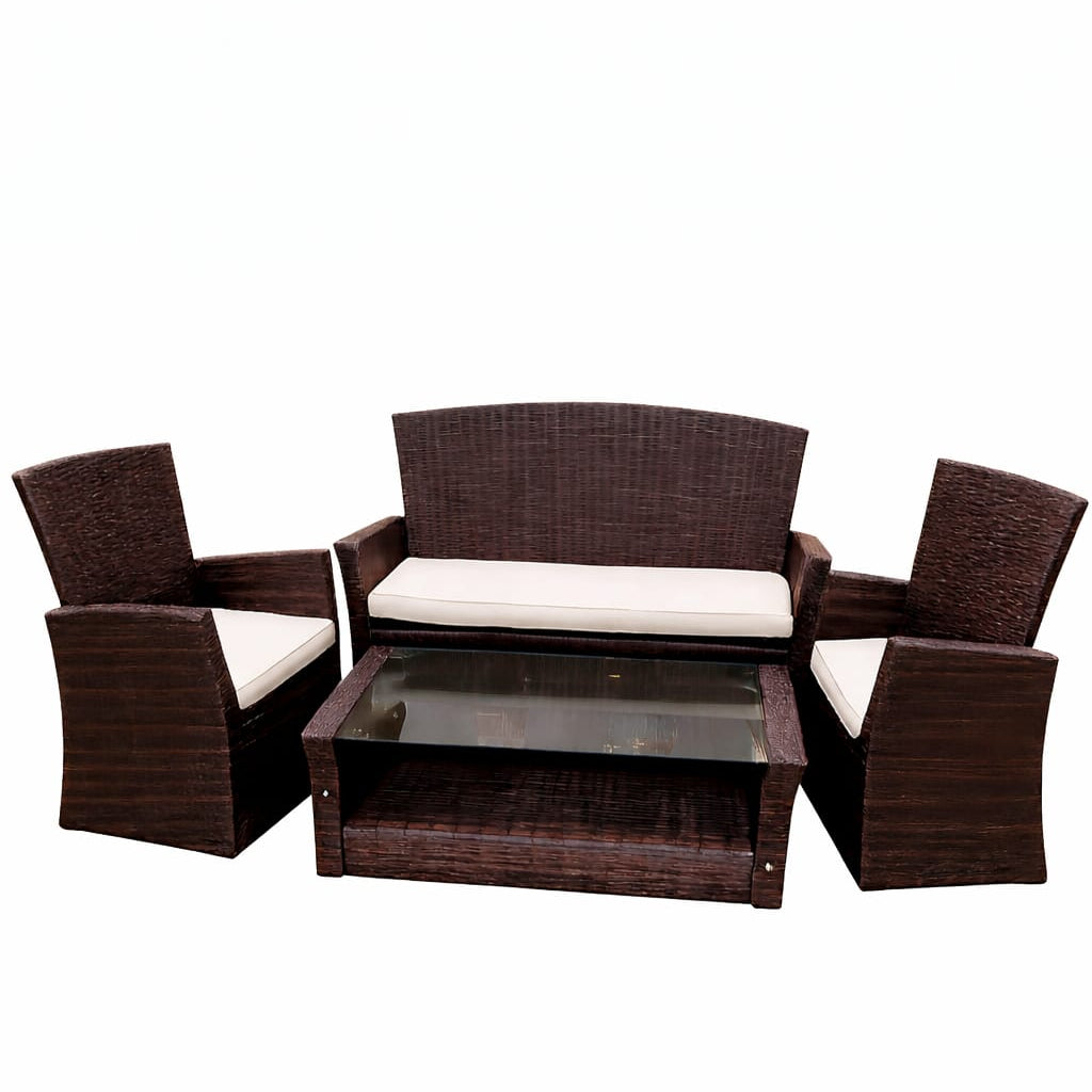 Sala Rattan Wengue En Mimbre Sintetico