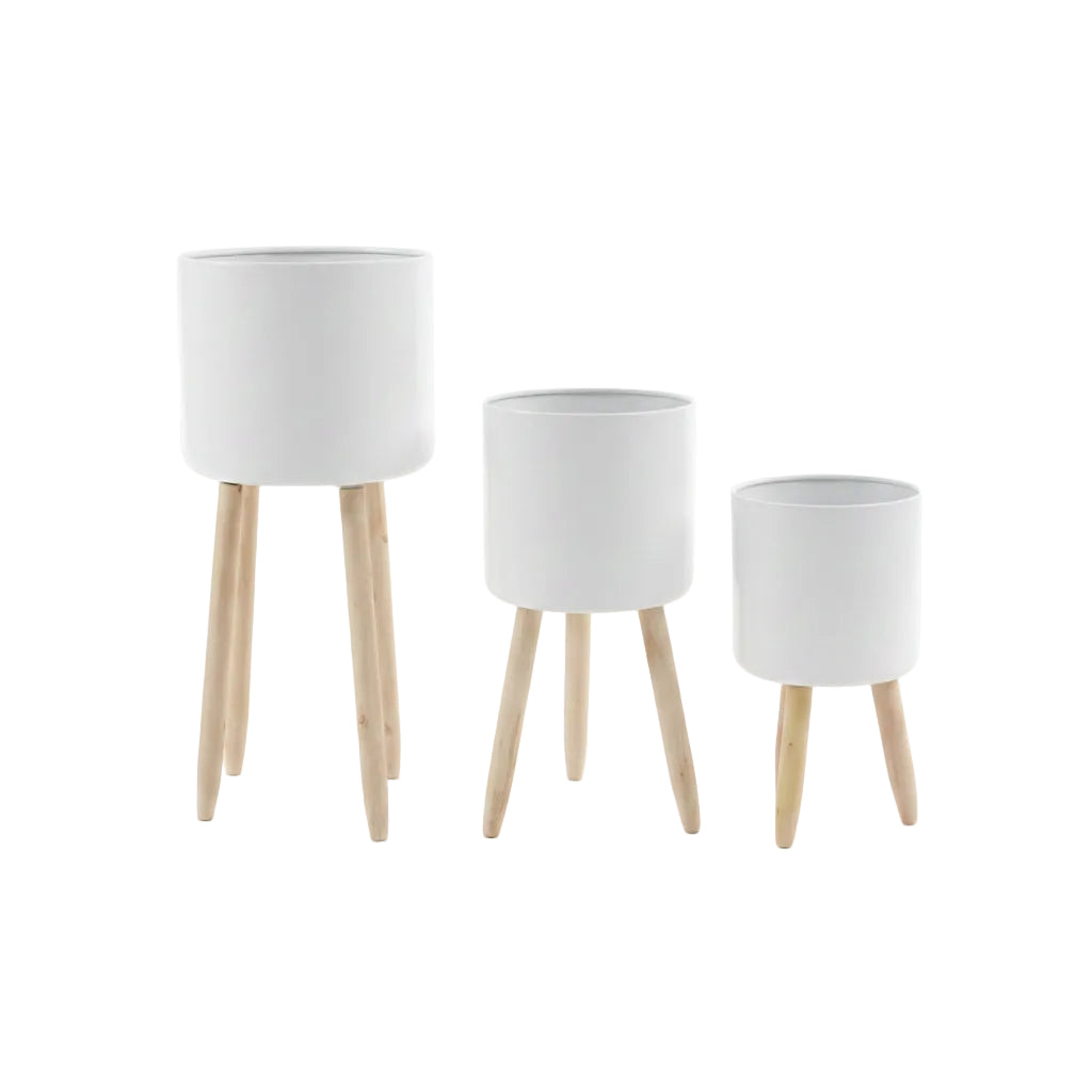 Set x3 Materas Metalicas Blanca