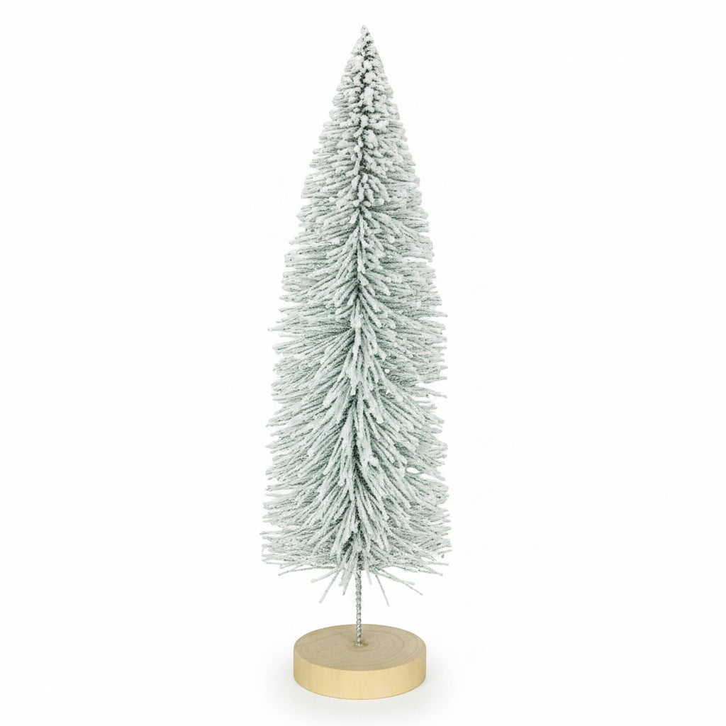 Árbol de Navidad Artificial Decorativo con Efecto Nevado Grande