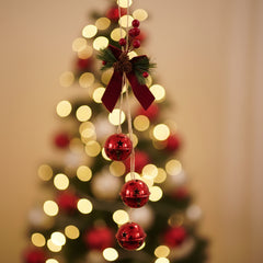 Adorno Colgante Navideño de Cascabeles con Lazo