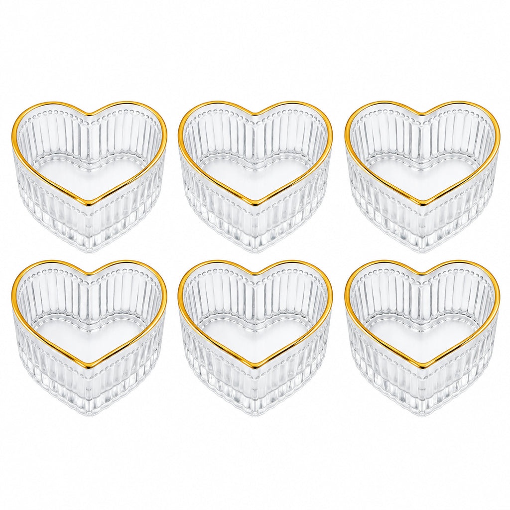 Set x6 Pasanteras Forma de Corazón