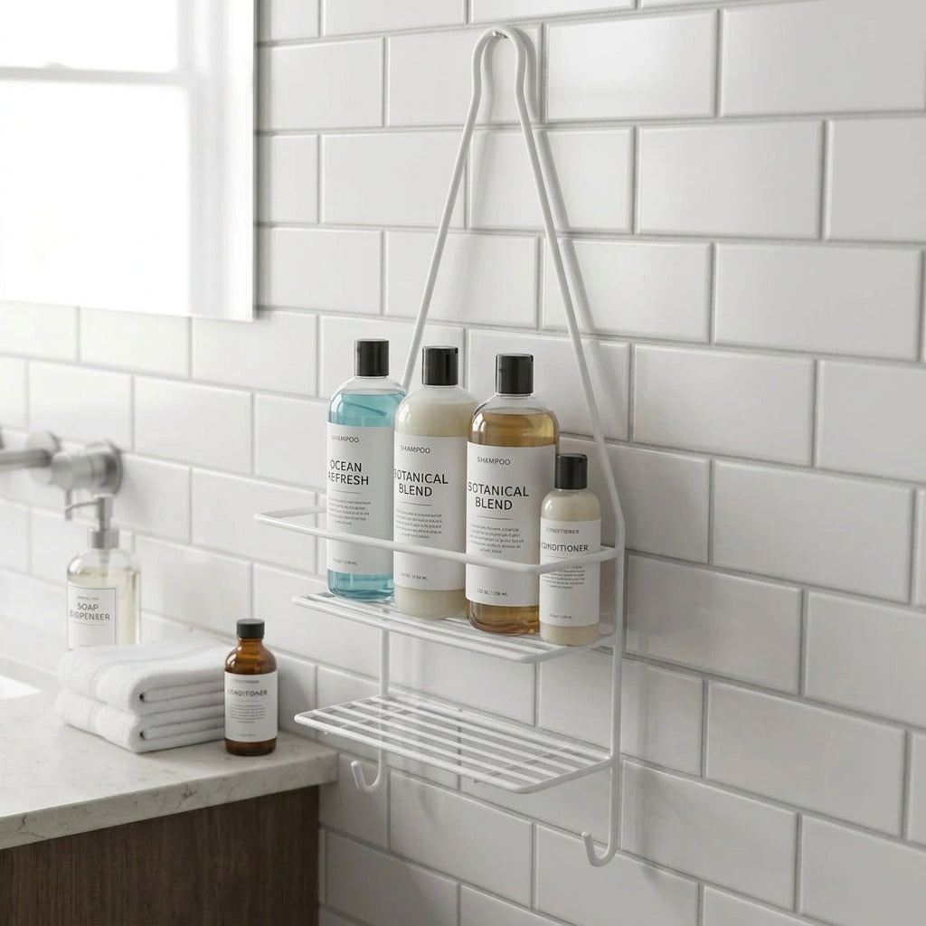 Organizador Colgante Triangular para Ducha 50x16cm