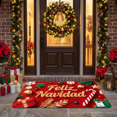 Tapete Decorativo Navideño "Feliz Navidad" 57x37cm