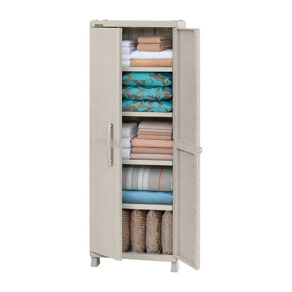 Armario Grande Apariencia Rattan Taupe / Rimax