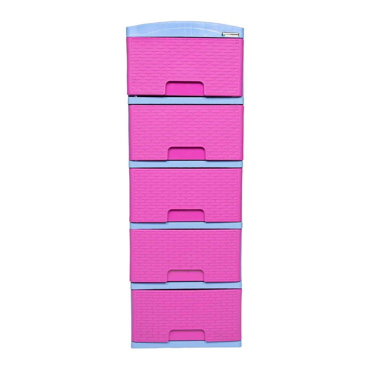 Mueble Organizador Rattan X 5 Cajoneros Color Fucsia Rimoplast