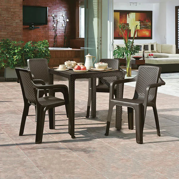 Juego De Comedor Eterna Wengue Rimax