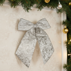 Moño Decorativo Navideño Claro Mediano