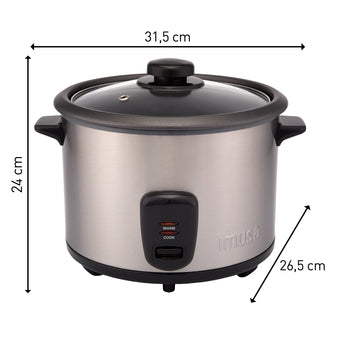 Olla Arrocera 10 Tazas En Acero Imusa