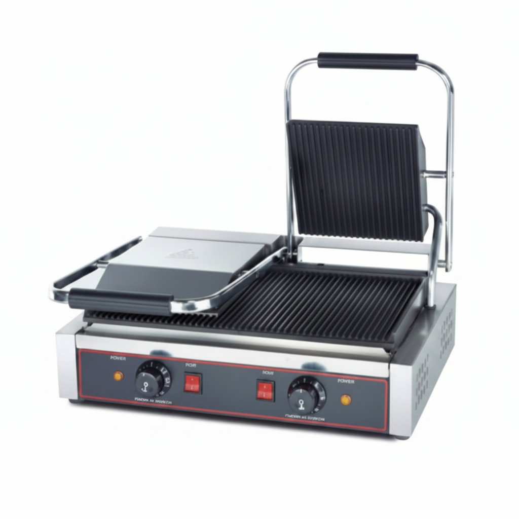 Parrilla de contacto doble industrial