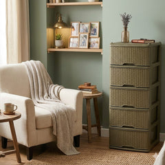 MUEBLE ORGANIZADOR RATTAN X5 RIMO