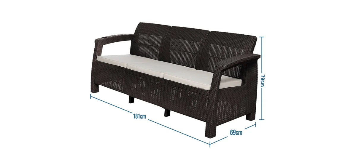 Sofa 3 Puestos Ferrara Mq