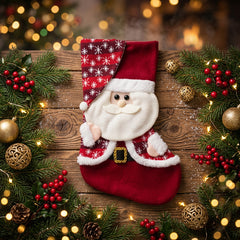 Bota Navideña Decorativa de Papá Noel 47cm