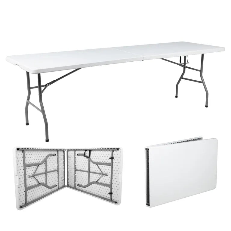 Mesa Banquetera Rectangular Plegable (244 x 76 cm)