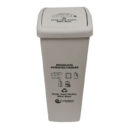 PAPELERA TAPA PLANA 55L COLOR SURTIDO COLPLAST - Imagen 3