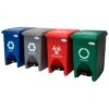 PAPELERA RECTANGULAR DE PEDAL 12L COLORES SURTIDOS COLPLAST