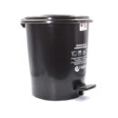 PAPELERA REDONDA DE PEDAL 12L NEGRA COLPLAST - Imagen 2