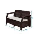 SOFA DE 2 PUESTOS FERRARA MQ - Imagen 2