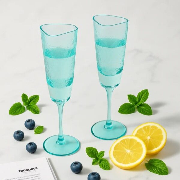 COPA CHAMPAGNE TRIANGULAR COLOR - Imagen 2
