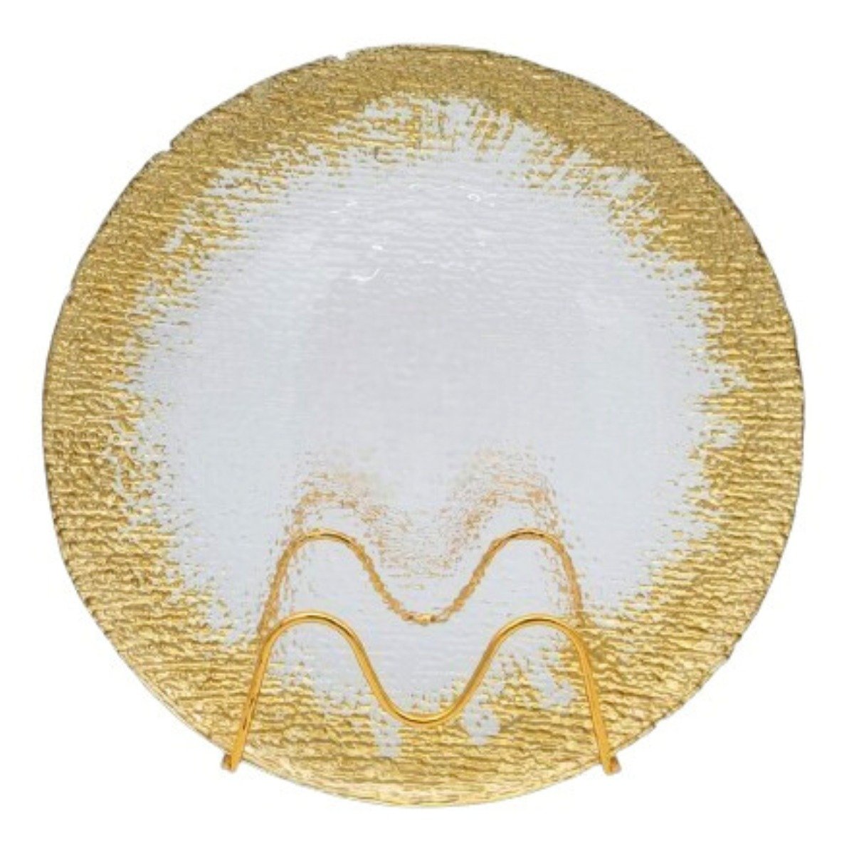 PLATO BASE C/BORDE DORADO