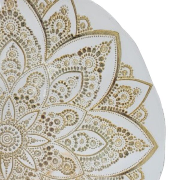 PLATO BASE MANDALA DORADA - Imagen 2