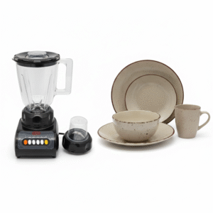 Licuadora con Cuchilla de Picatodo - Vajilla 4 Puestos 16 Piezas